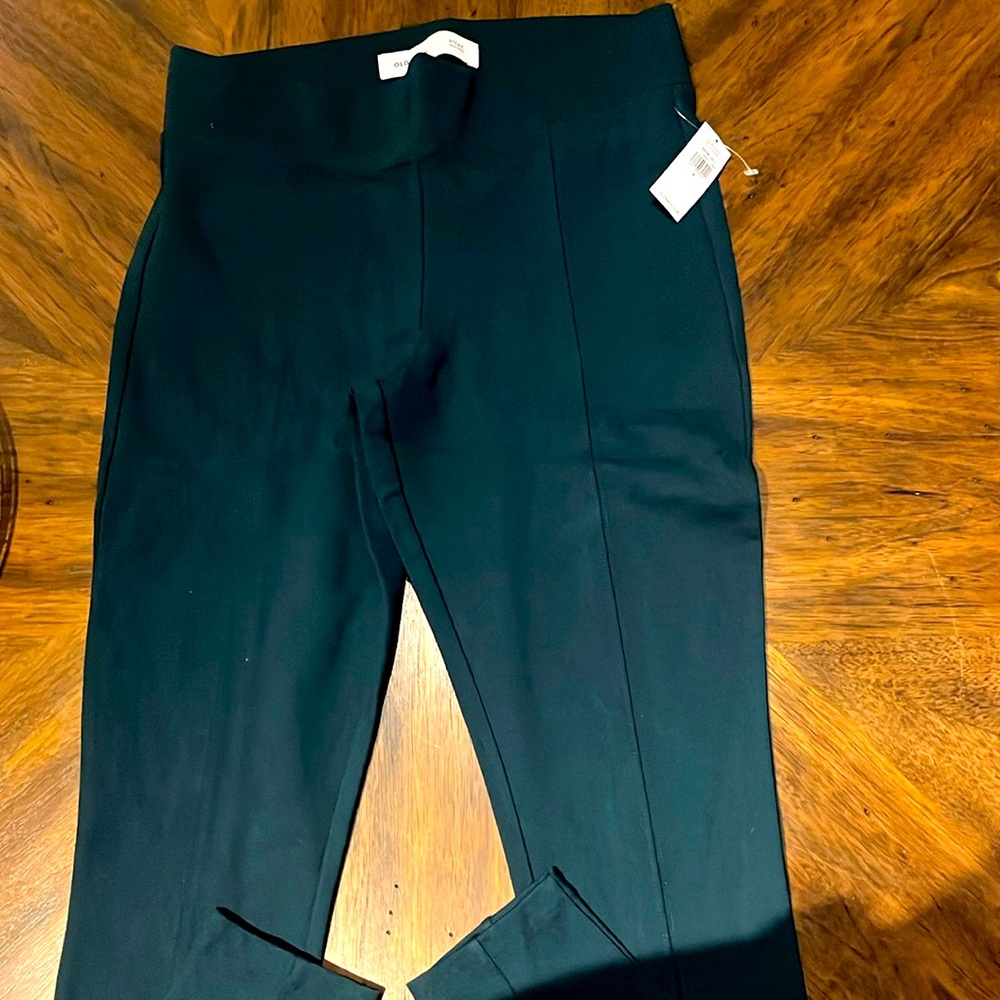 NWT Old Navy Stevie Ponte Pants- Peacock/Teal
